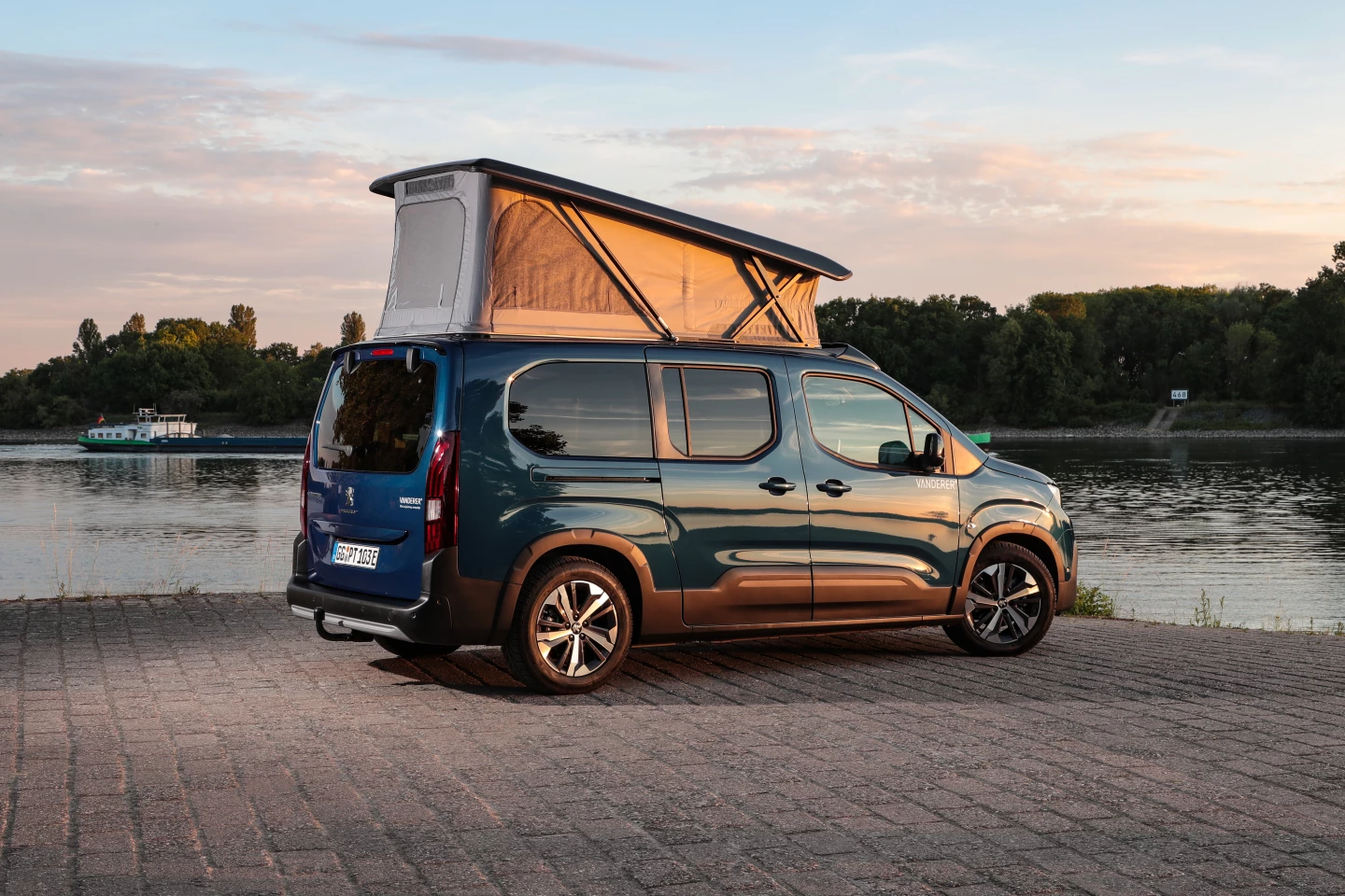 Vanderer includes its electrical system and pop-up roof standard, and the interior camper modules are offered as add-ons