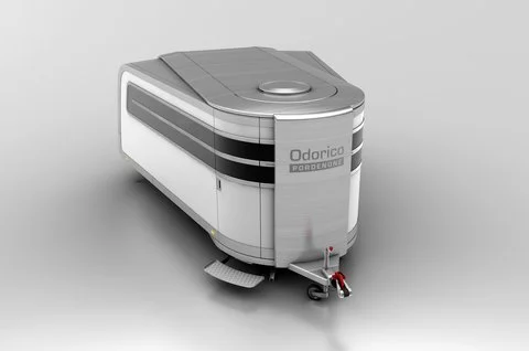 Odorico Pordenone expandable trailer by Jakub Novak - front view