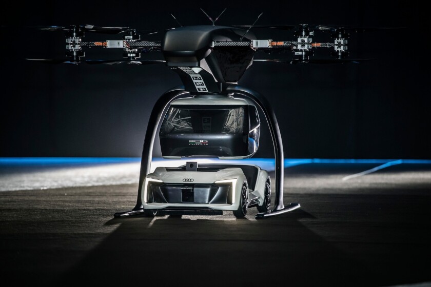 Audi said earlier in 2018 it doesn’t expect its Pop.Up Next system to take flight for seven to 10 years
