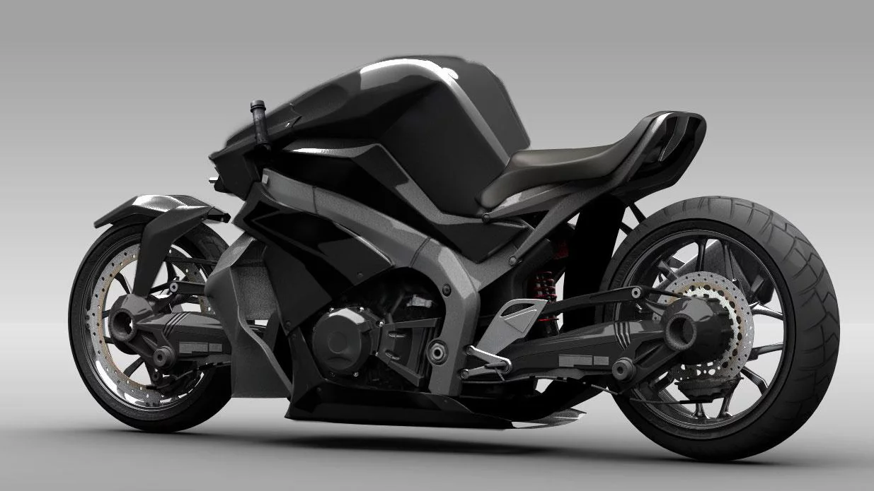 The Ostoure super-naked motorcycle concept(credit: M. R. Shojaie)