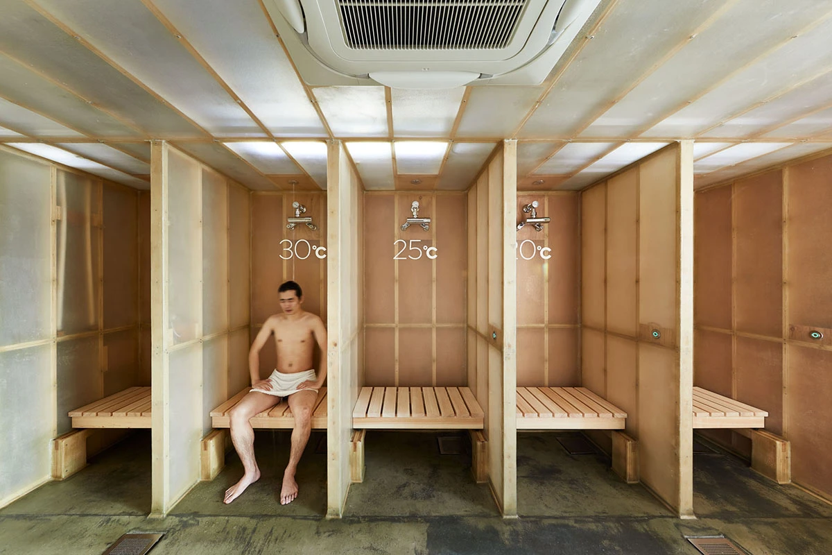°C's sauna showers