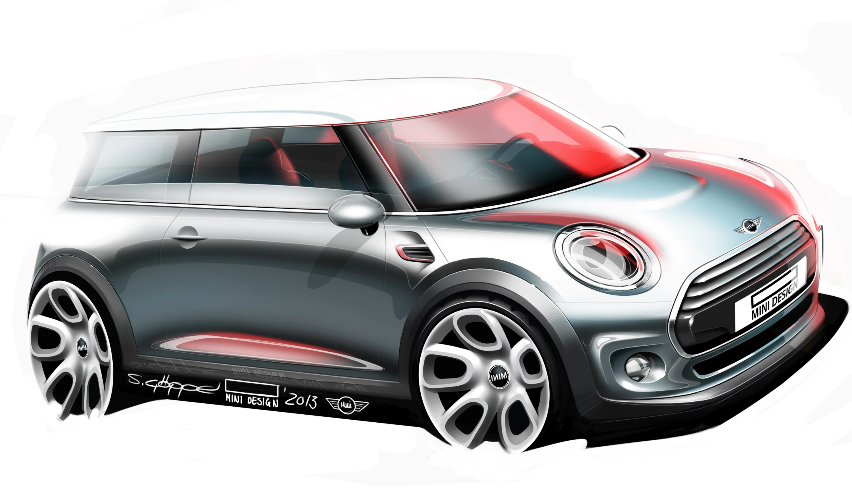 Mini Cooper design art