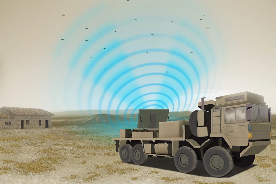 The RFDEW uses a powerful electromagnetic pulse