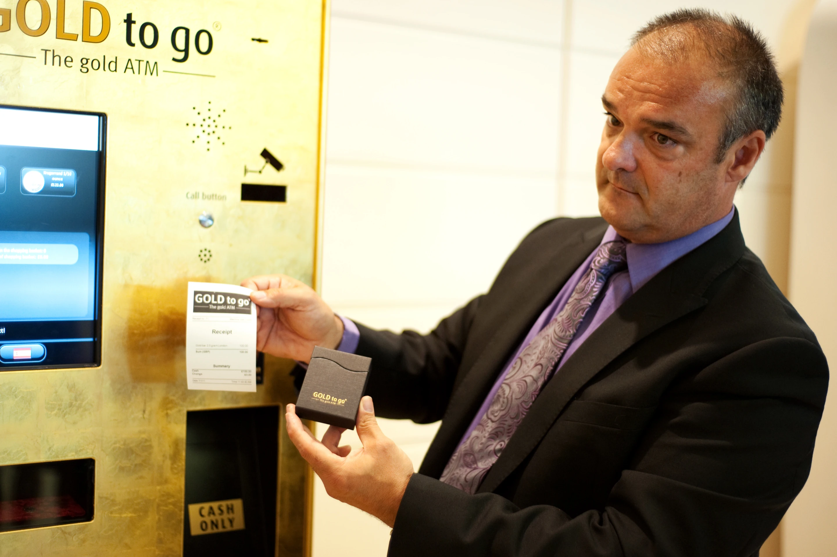 Each customer is given a receipt of transaction, the gold comes in a gift box and carries a money-back guarantee