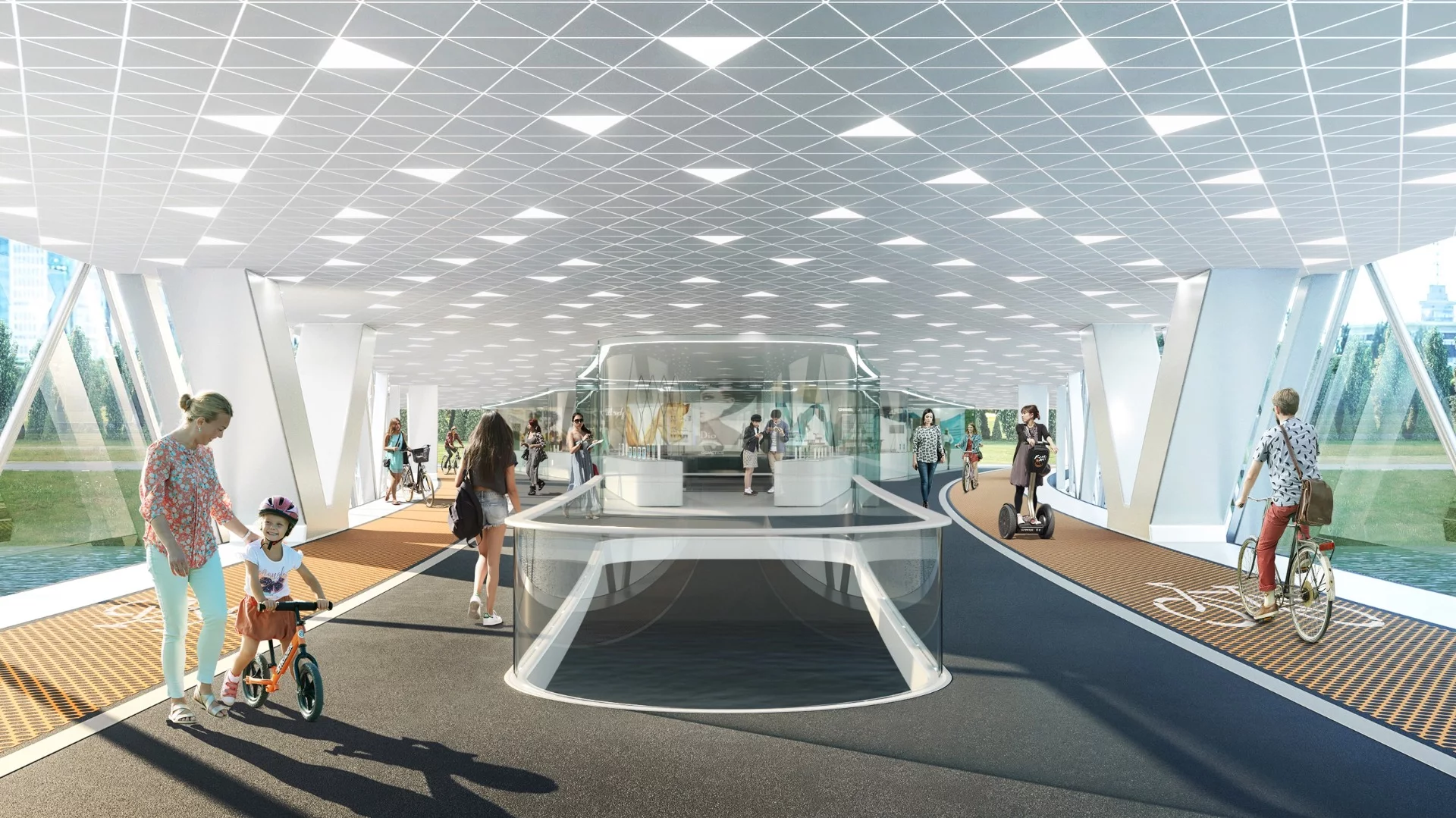 The Tower of the Sun would also include a publicly-accessible pedestrian and bicycle bridge