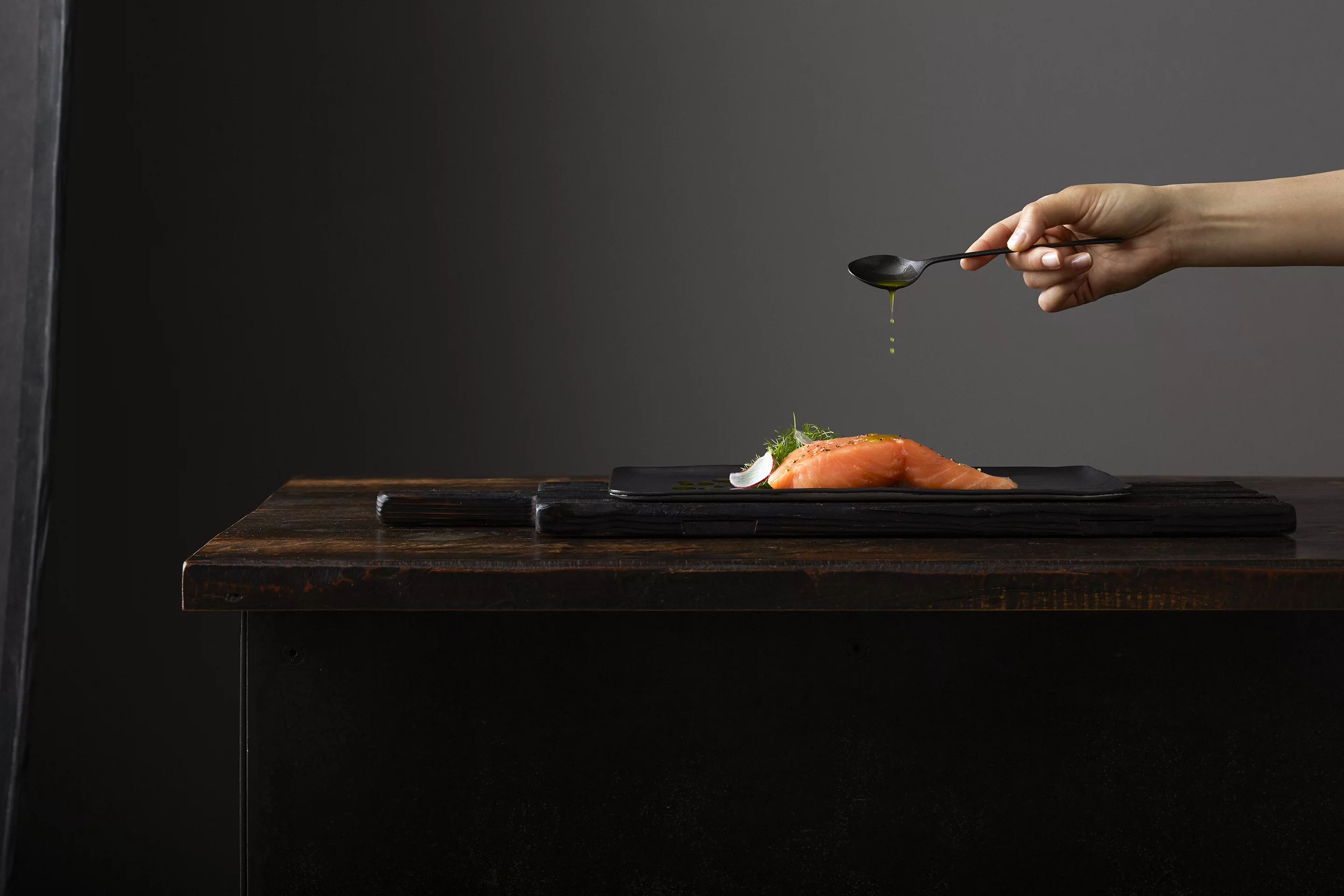 The Cinder Sensing Cooker cooks fish