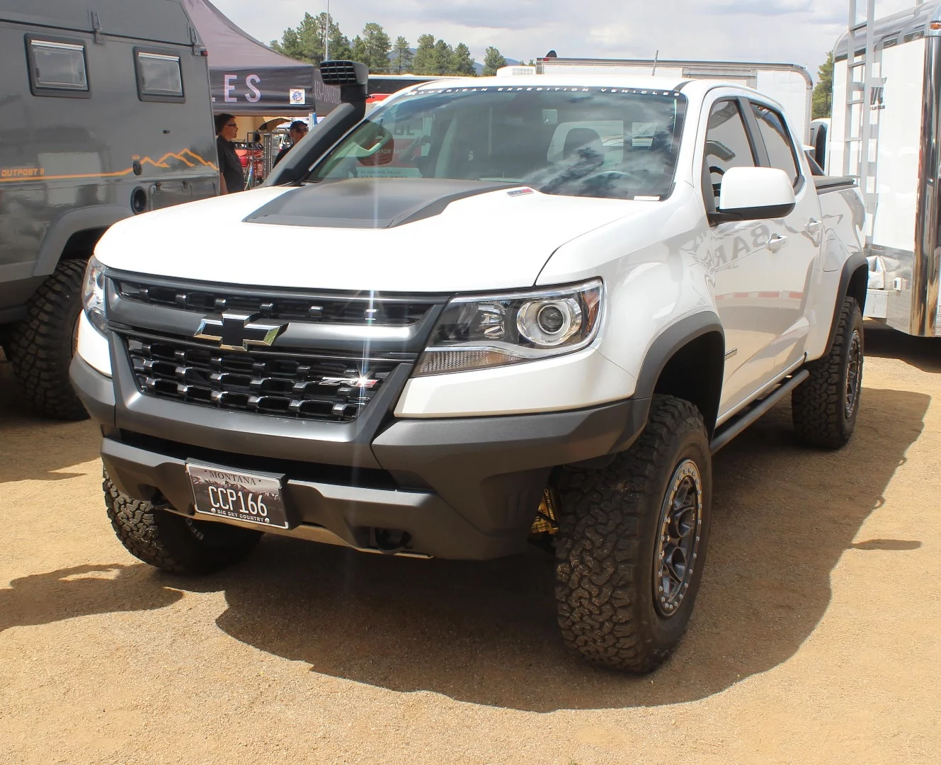 This AEV Chevy snorkel made some noise ahead of the show, when it was spotted on a camouflaged truck and believed to be a production version of the ZR2 AEV from SEMA 2017. For now it's just a newly debuted Colorado snorkel
