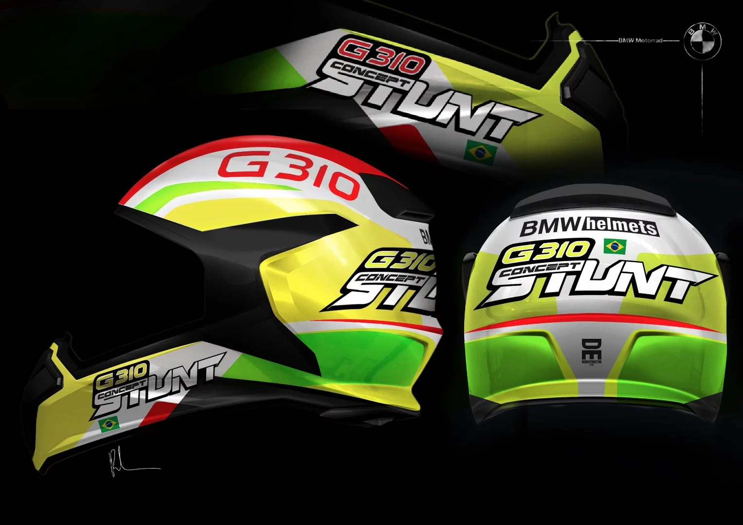 BMW Concept Stunt G 310: crazy colour scheme