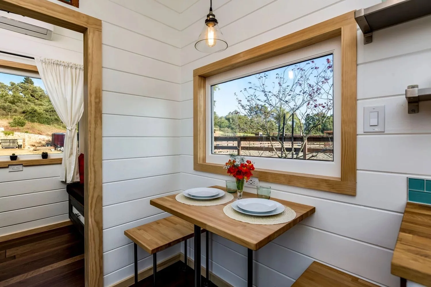 The Joshua Tree includes a dining table that seats two