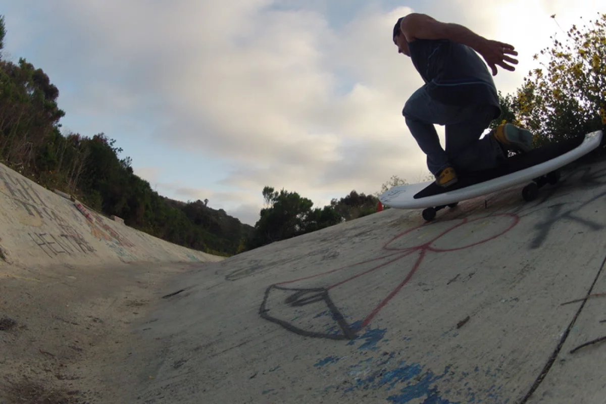 The WaveSkate takes on hard ground