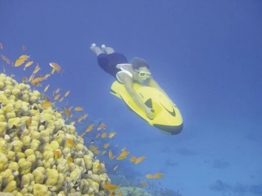The SeaBob dives to a depth of up to 40 metres