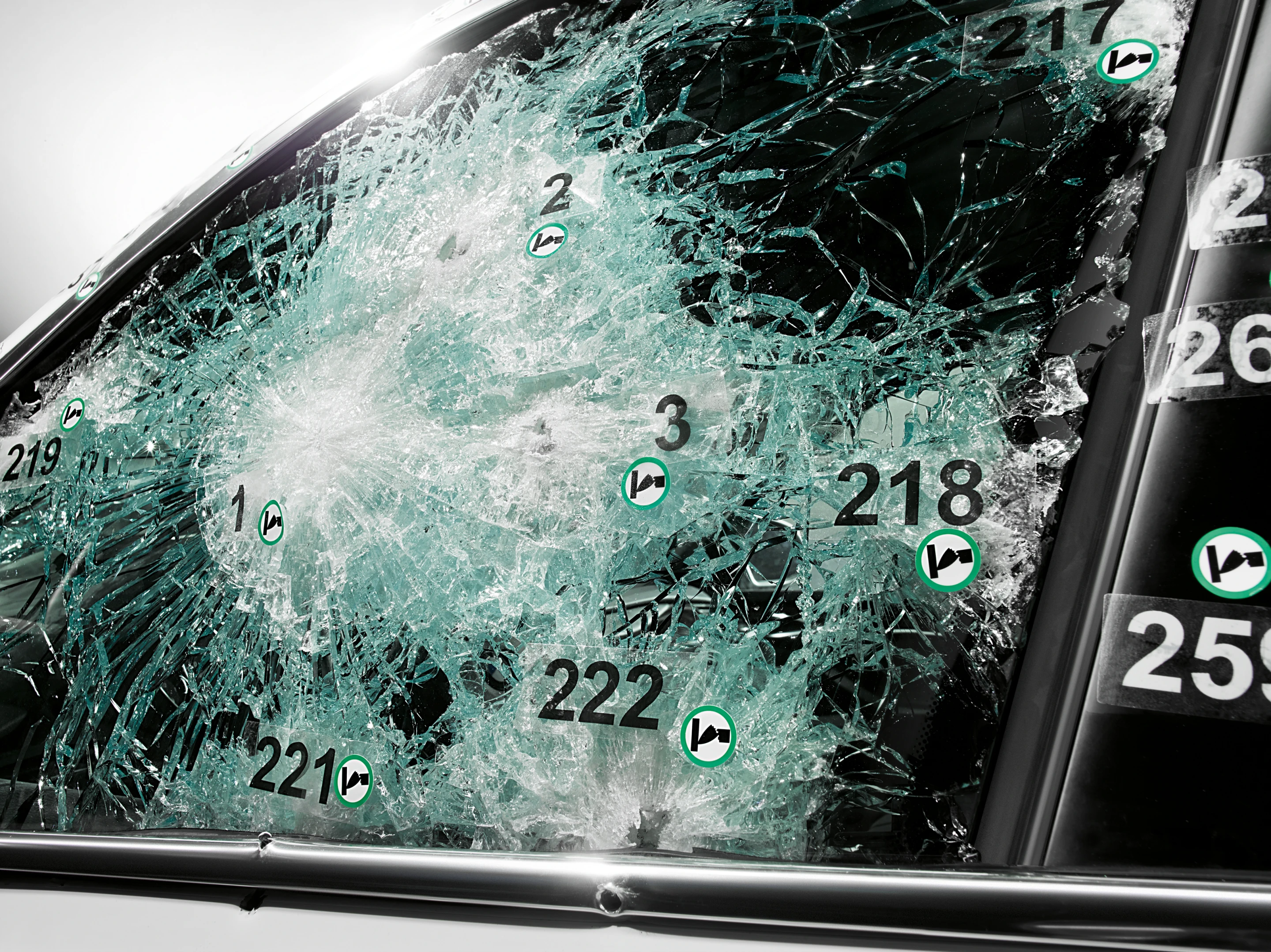 The X5's glass is bulletproof