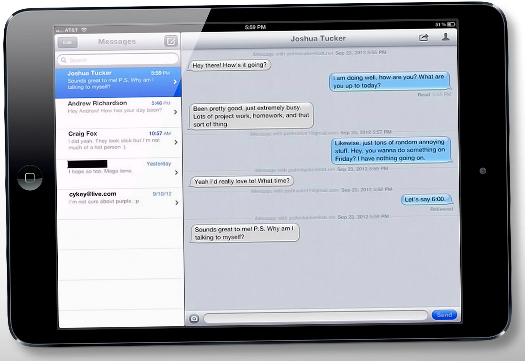 Merge organizes your messaging threads by person, rather than email address or phone number