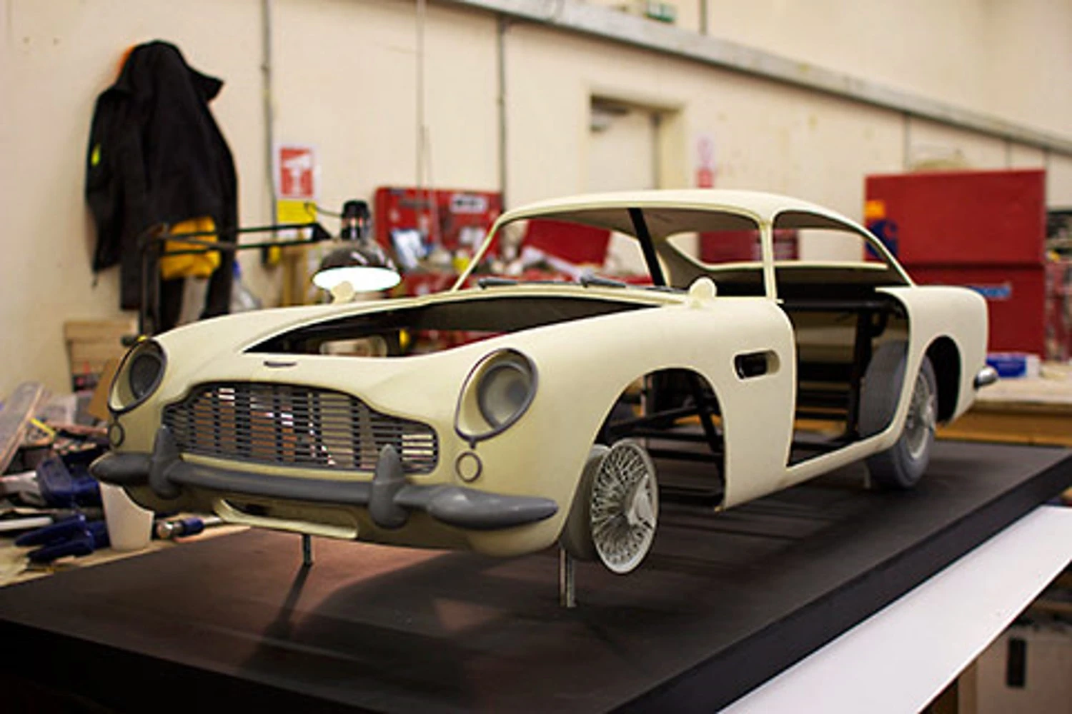 The DB5 under assembly (Image: PropShop)