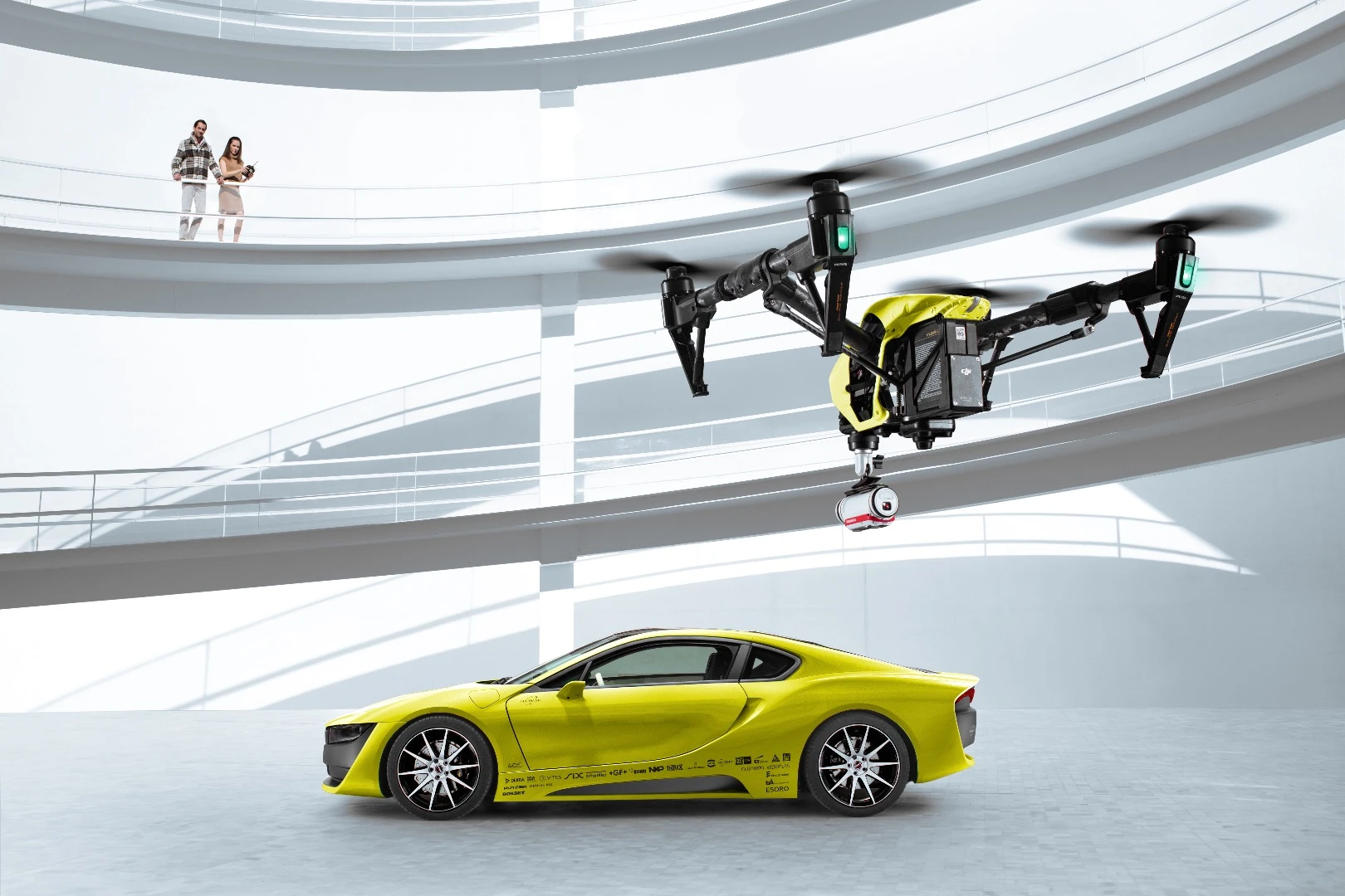Rinspeed says the included DJI drone has "extremely high addiction and envy factor"