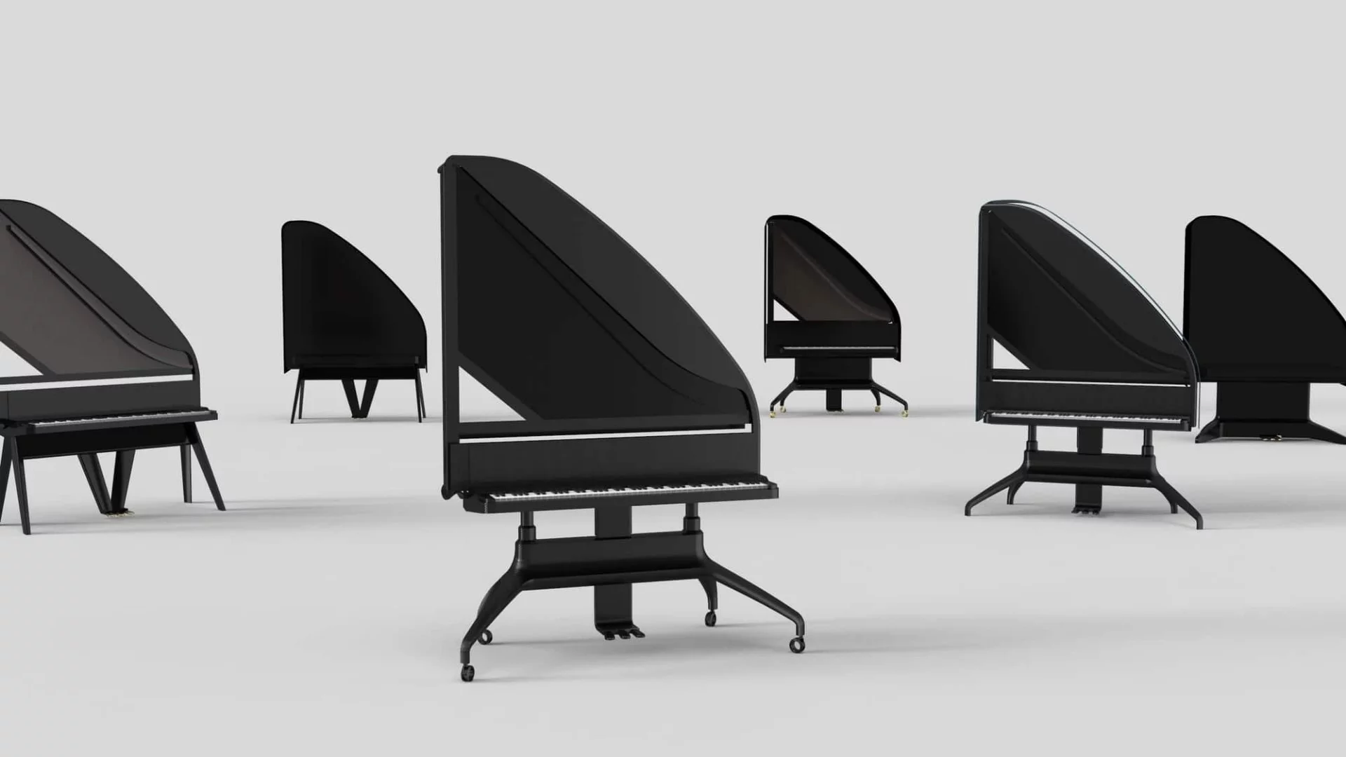 The Standing Grand will have the all-important sound of an acoustic grand piano, but in a form that takes up about the same floor space as an upright