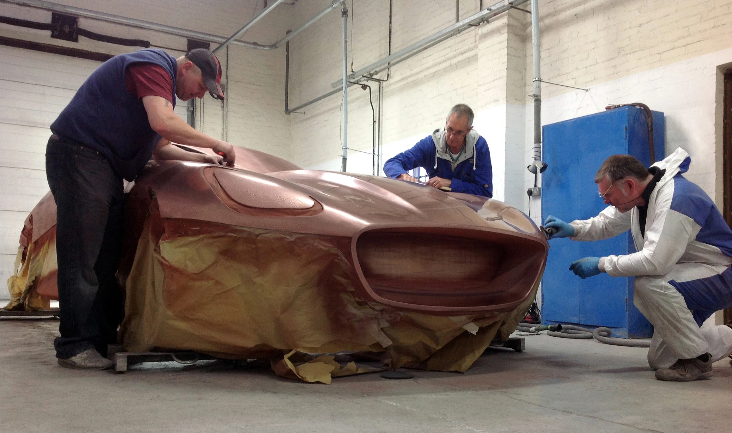 Installation being painted