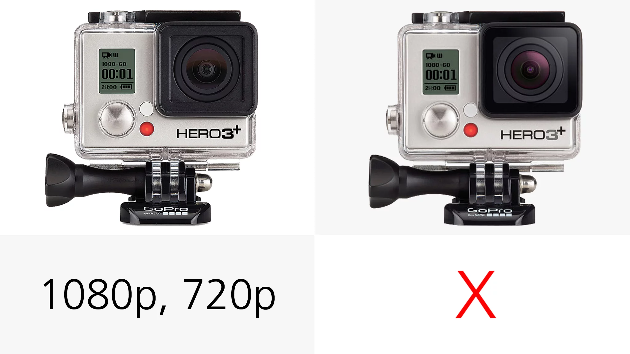 The GoPro Hero3+ Silver cannot shoot Superview footage