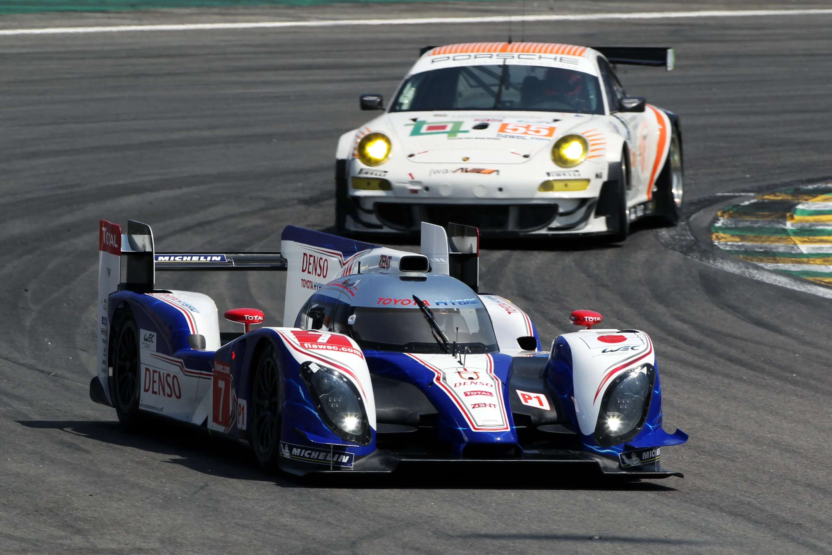 The Toyota TS030 at Interlagos
