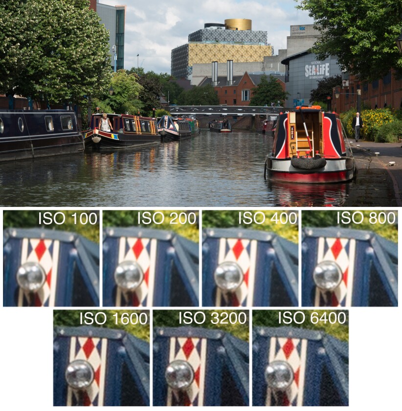Higher ISO settings mean image quality suffers with more noise and color loss