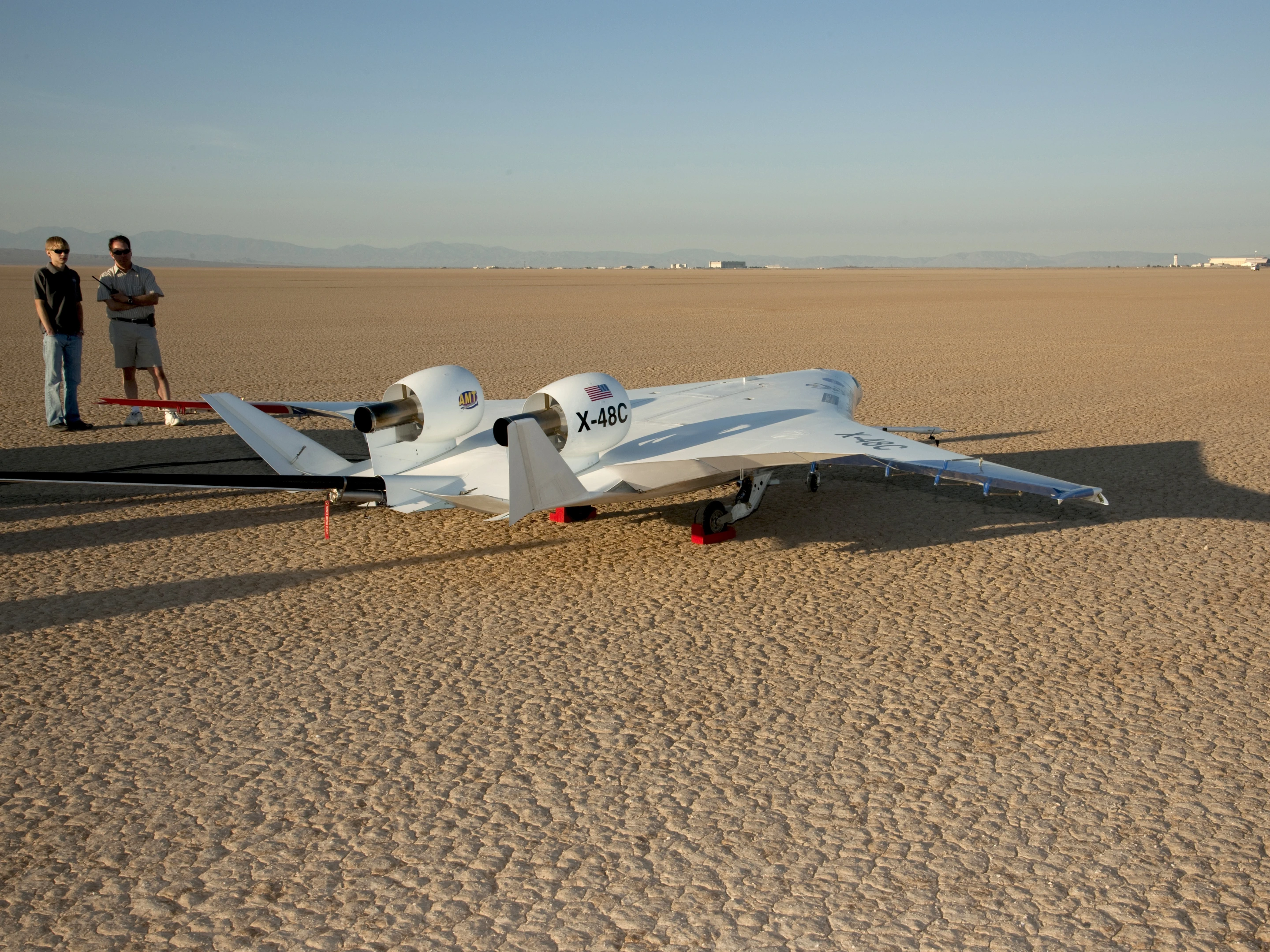 NASA's X48-C on the ground (Photo: NASA/Carla Thomas)