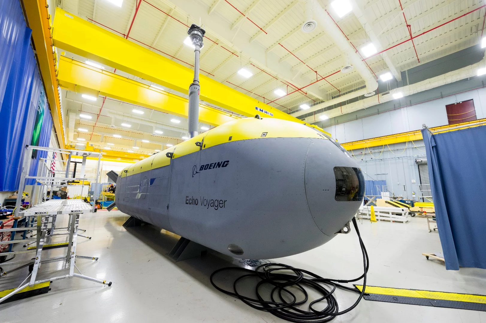 The unmanned Boeing Echo Voyager can remain at sea for months, without any need for a surface support ship
