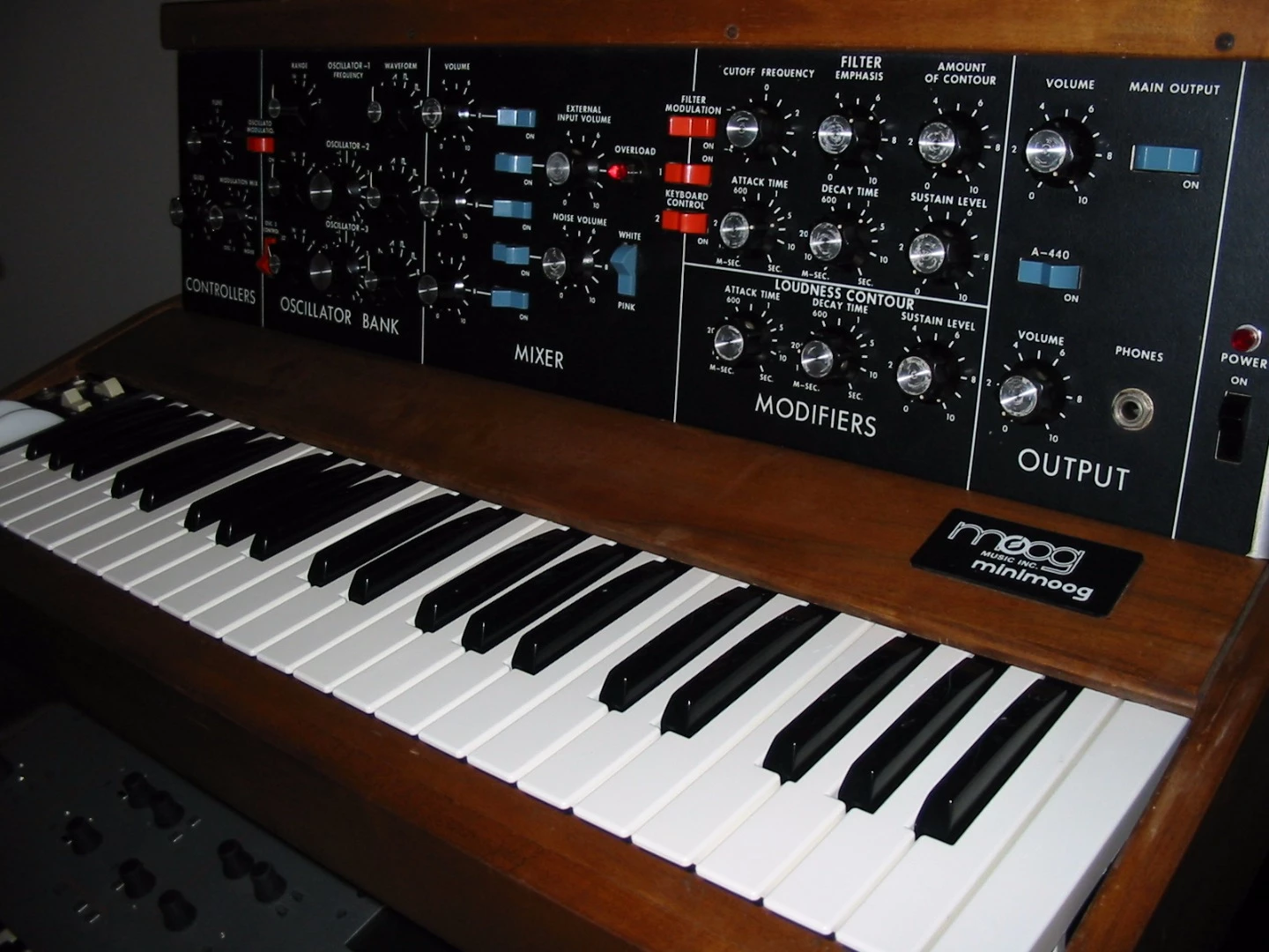 An original Minimoog Model D from 1975