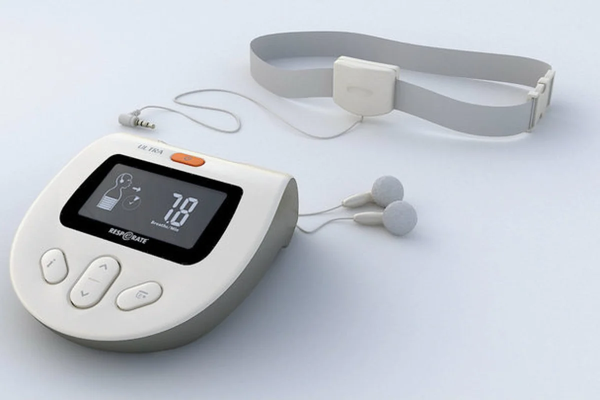 RESPeRATE is a device that is designed to lower blood pressure by getting its users to breathe slower