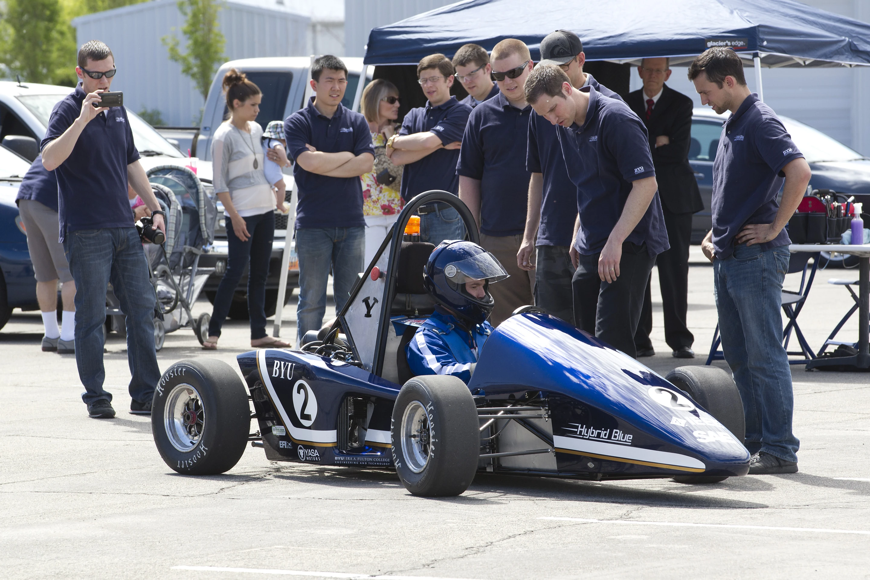 Hybrid Blue, with the BYU team