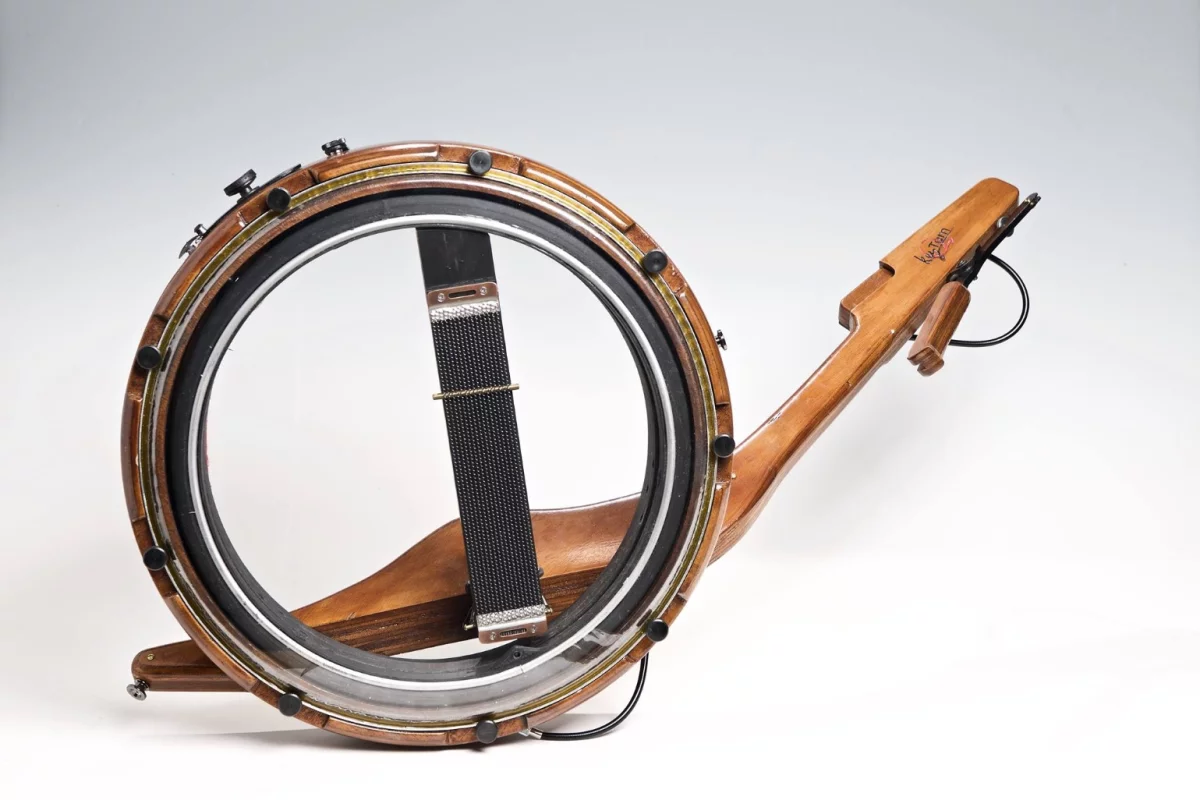 The KeyTam percussion instrument can be played using one or two hands, or with sticks