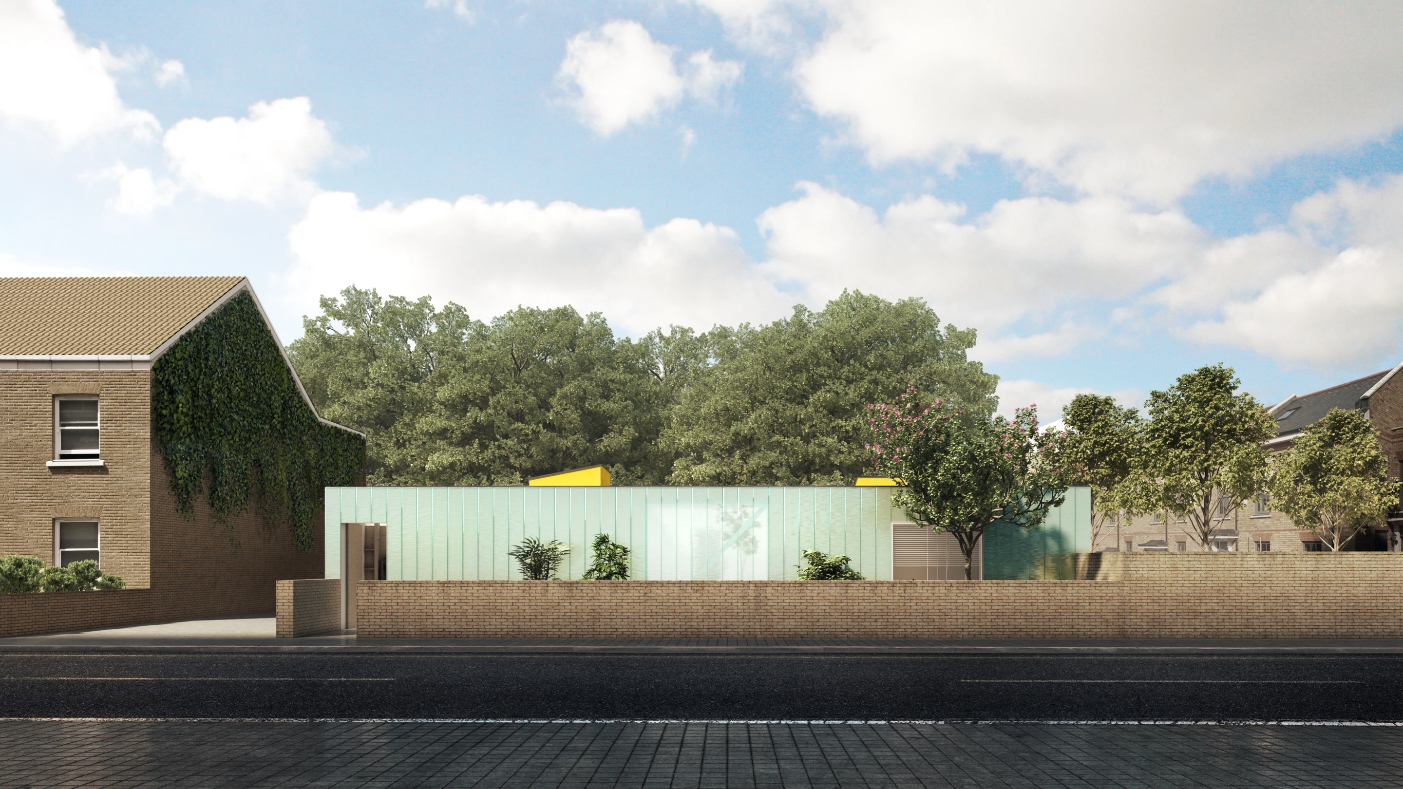 Carl Turner Architects' other Cube Haus is a single-storey house with an expansive flat roof