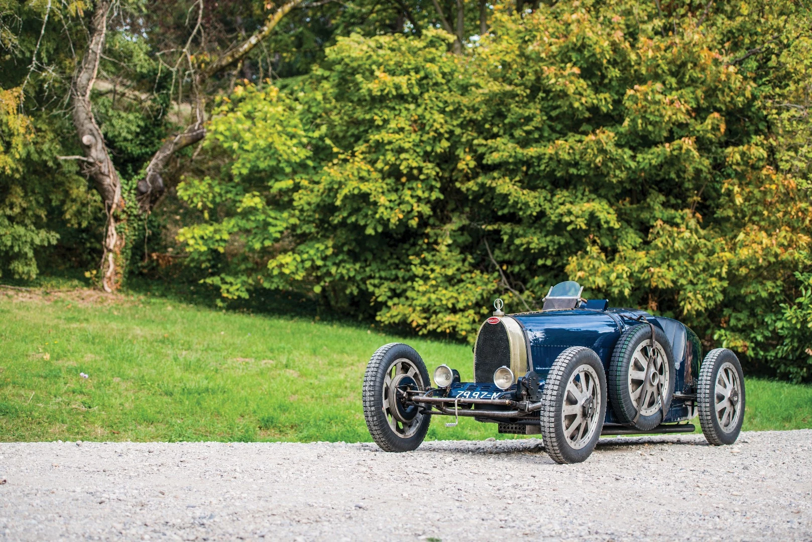 Given that the Type 35 was only introduced at the Grand Prix of Lyon on August 3, 1924, this particular car must have been ordered very early, as it was completed and invoiced to the splendidly named Lord Rocksavage, the future Lord Cholmondeley, on January 3, 1925. There follows a huge gap in the car's history from the late 1920s until the late 1980s when this car reappeared. Though thoroughly restored some time ago, with a wonderful patina, it is clear that the car is no longer entirely original, which accounts for the rather modest price expectation and the ultimate price it fetched. Bugatti T35s routinely sell for more than a million dollars, with the record price of $3.3 million set by Gooding & Company at Scottsdale in January 2017. This 1925 Bugatti fetched a fraction of that figure at $475,921 (€387,500)