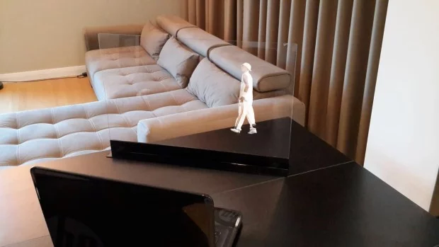 HoloVit recording sets and screens are designed to capture and display holograms projected from smartphones, tablets, laptops, or TVs