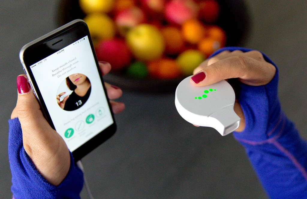 Mint is recharged via USB and runs on phones with iOS 9.1 or Android 4.4.4 or newer