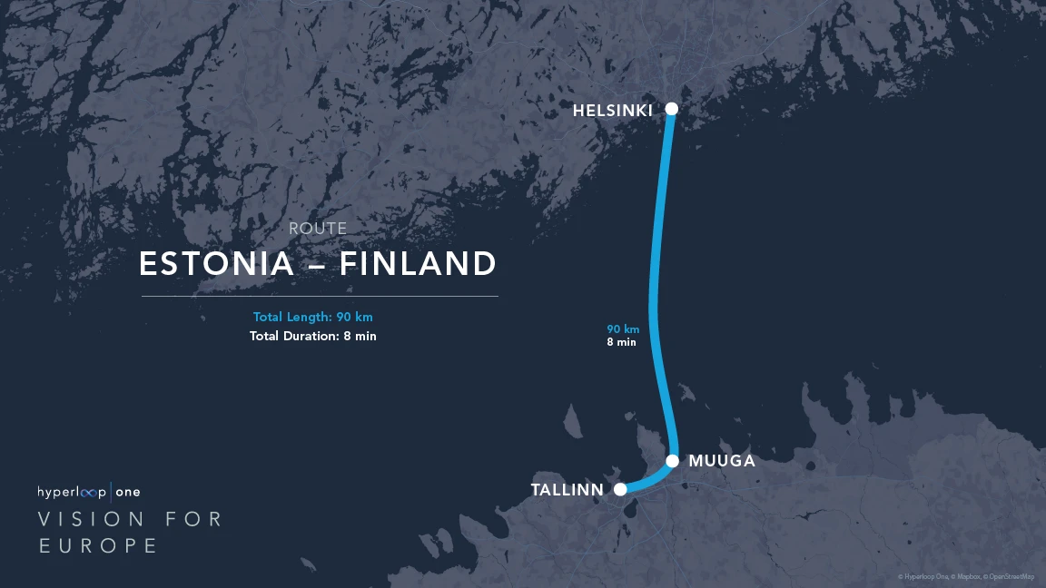 The route linking Finland and Estonia