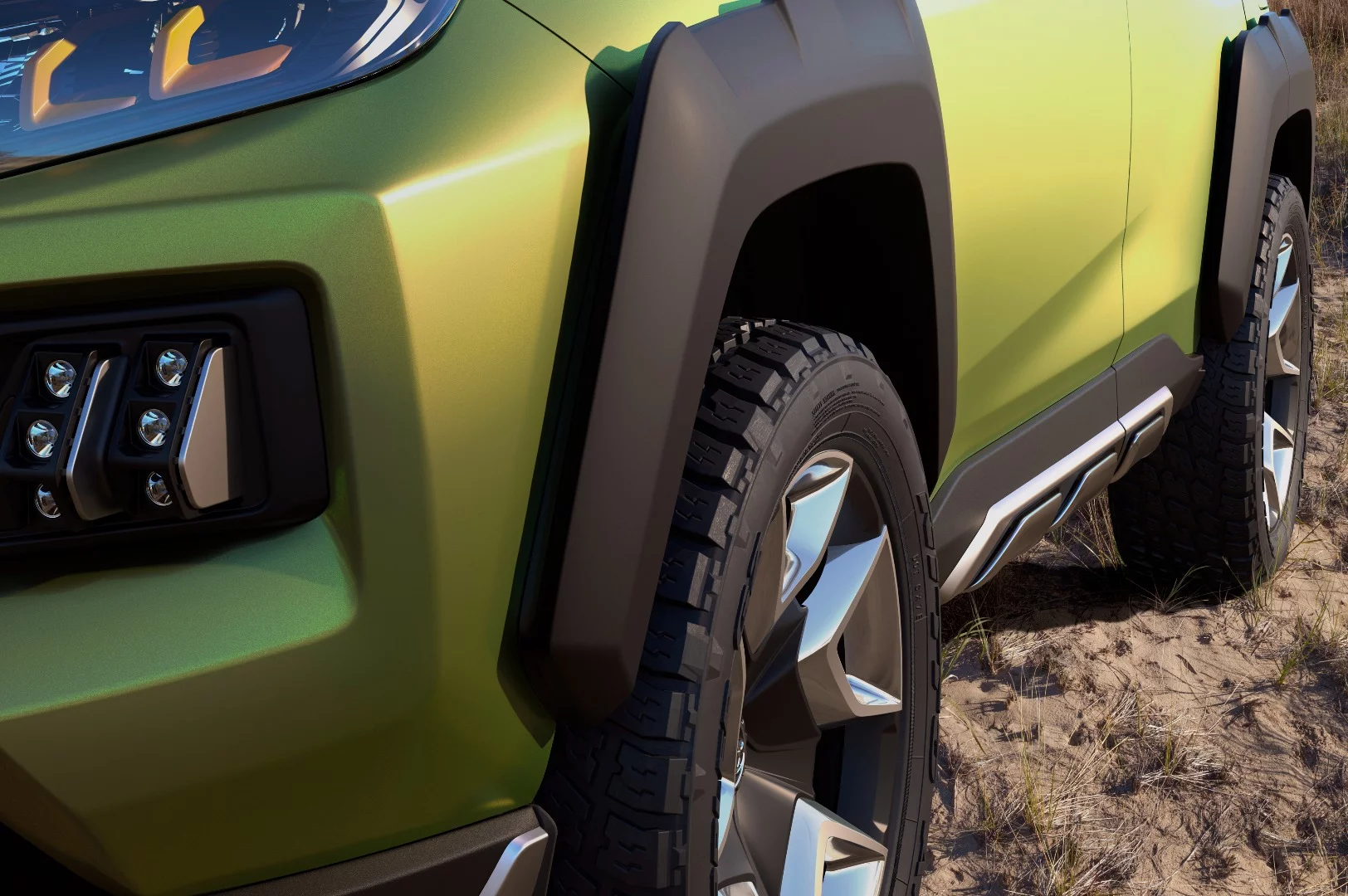 A closer look at those floating fenders