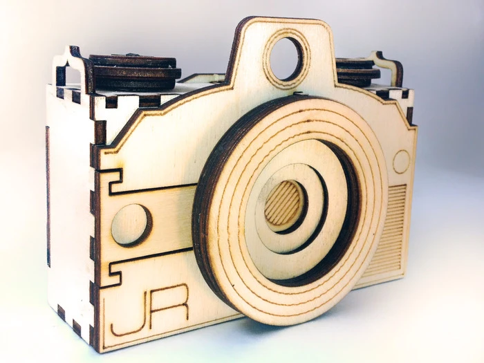 The Original Pin gives an insight into the mechanics of the camera through its build-it-yourself approach