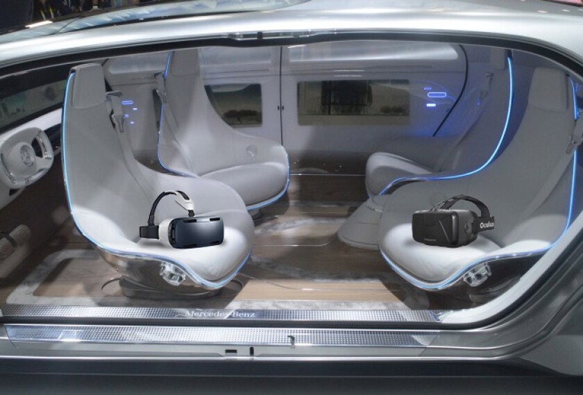 When driving becomes a thing of the past, what will we do in cars? Maybe VR could be the answer (Original photo: C.C. Weiss/Gizmag.com)