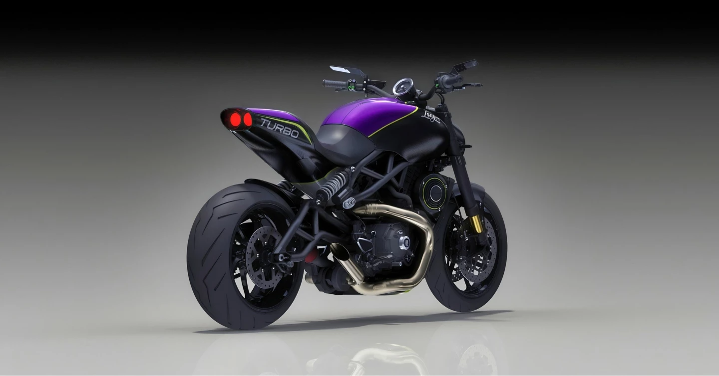 The Lightspeed Turbo will likely get carbon fiber bodywork, Ohlins suspension, and Hel brake gear like the original