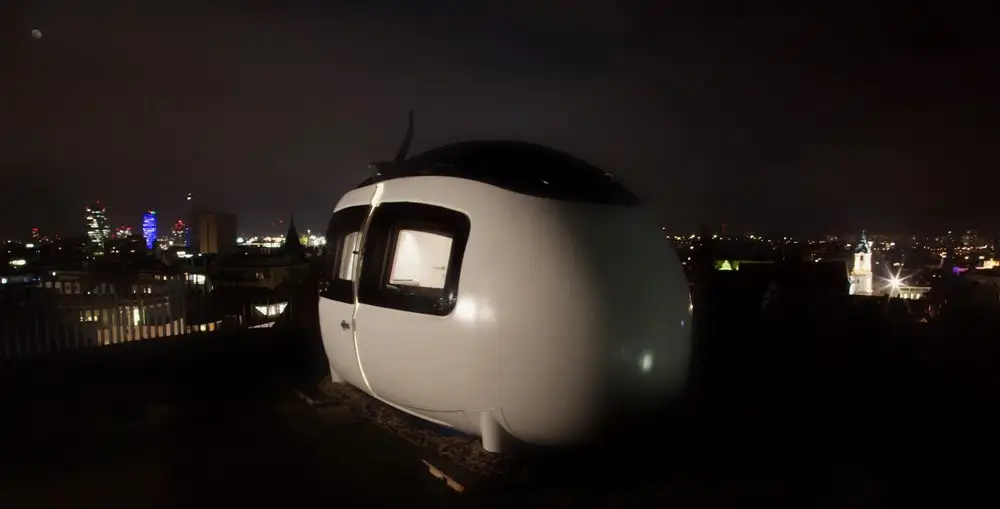 The Ecocapsule has 8.2 sq m (88 sq ft) of floorspace