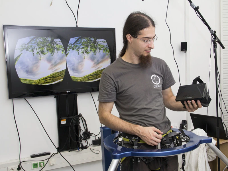 It is hoped that by using the technology, players won't experience the feeling of disconnectedness that comes with standing still in real life while moving in the game universe
