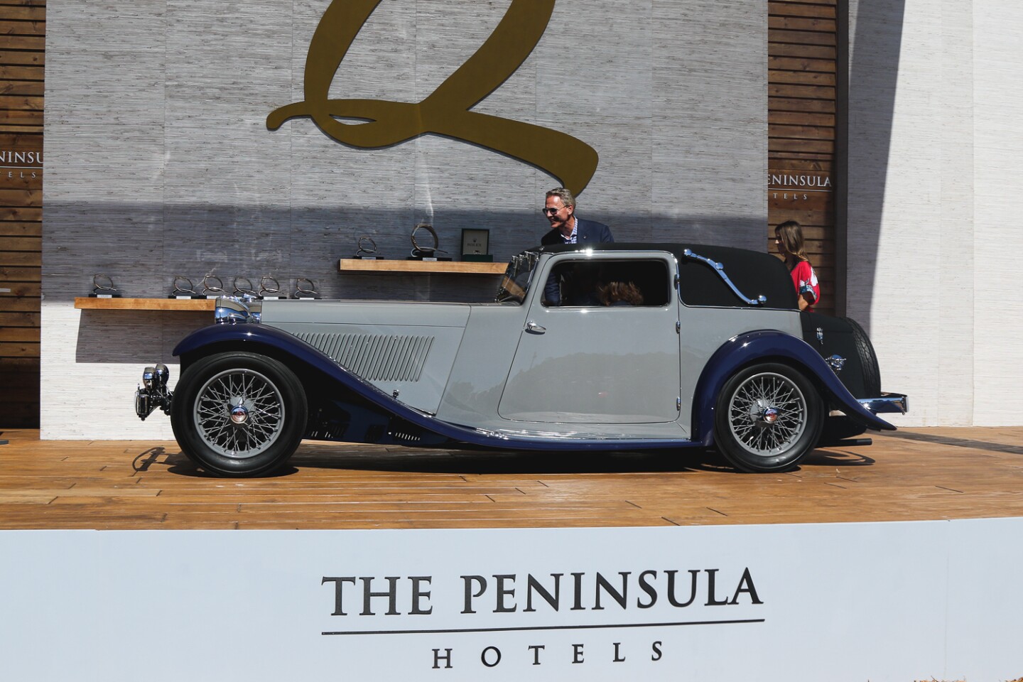The winner of the Pre-War Sports & Racing Cars class was this 1935 SSC Jaguar SS1 Coupe owned by Eduardo Zavala & Michelle Harris of Florida