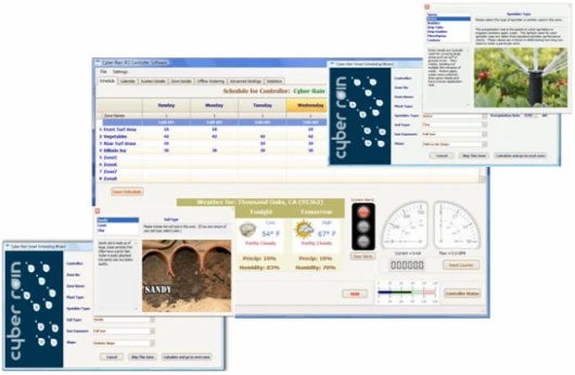 The software interface is very intuitive and provides everything you'll need to make sure your watering needs are met