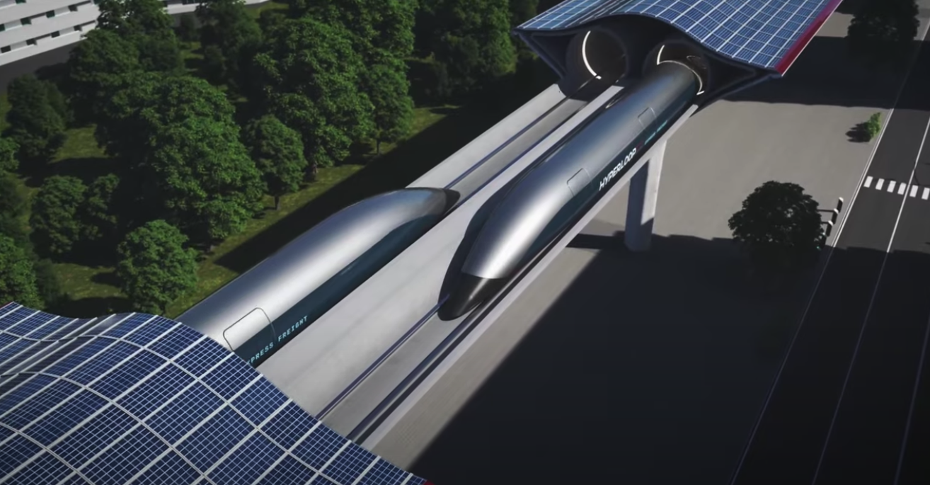HyperloopTT showcases ultra-fast automated freight capsule transport