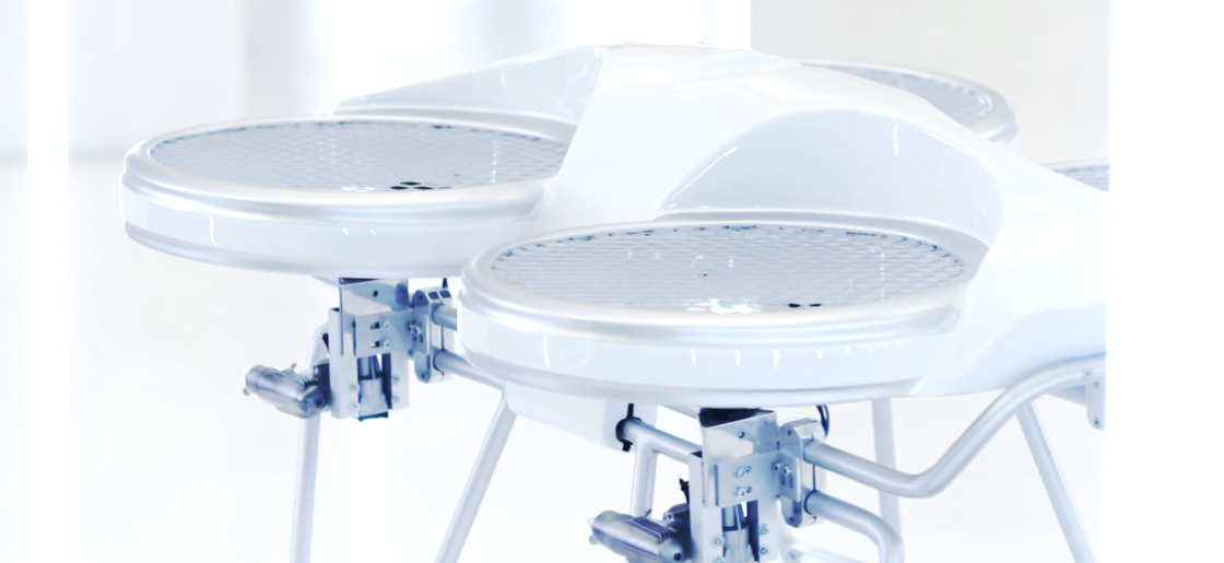 The Yeair! hybrid quadcopter isn't a bad looker in white