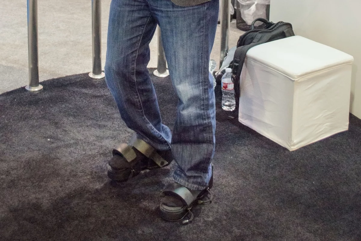 New Atlas demos the haptic feedback VR boots that only the foot-obsessed could love