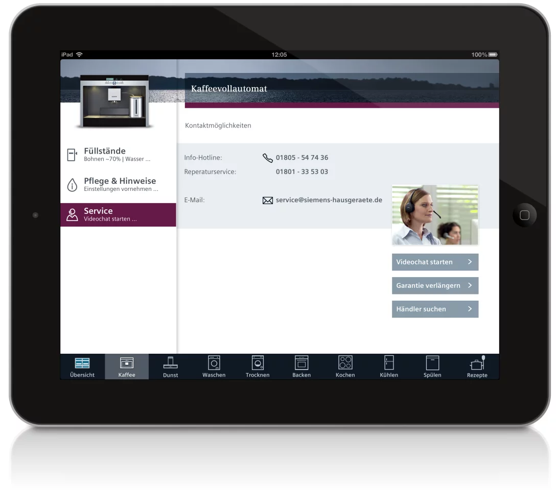 Appliances could be repaired via a live chat app