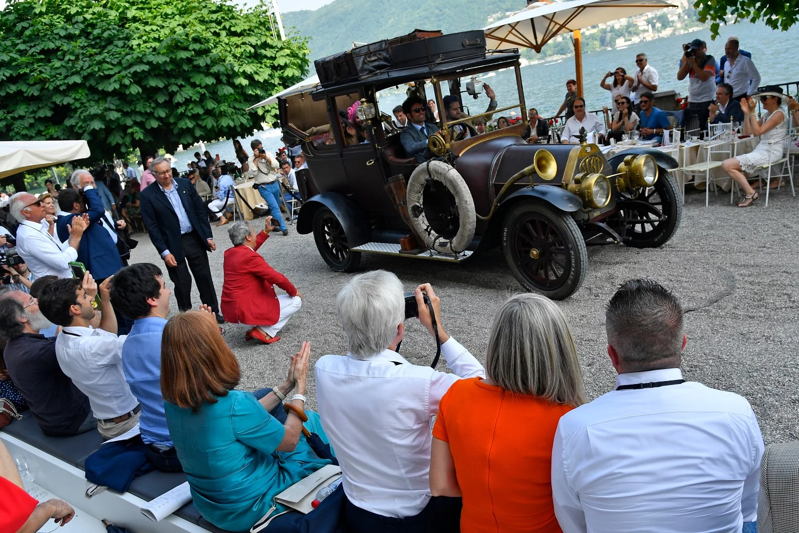 Hence when Lopresto's name cropped up as the owner of an entrant in Class F at this years concours, a class entitled 80 Years of Automotive Archeology, everyone knew it was going to be something very special. It was. This class is for cars that have had nothing more than the most sympathetic maintenance restoration, and this 1913 SCAT 25/35 HP Landaulet is as it was whennew, right down to the original paint.