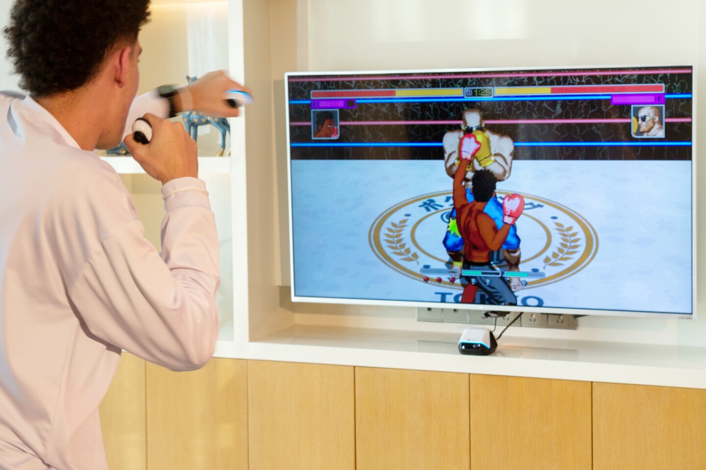 Two controllers can be used at once for two-handed control