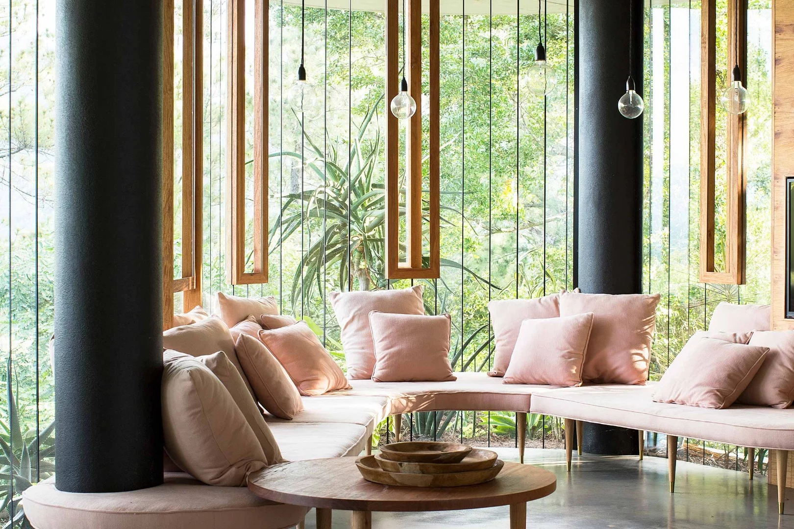 The award-winning interior of the Planchonella House in Australia's north